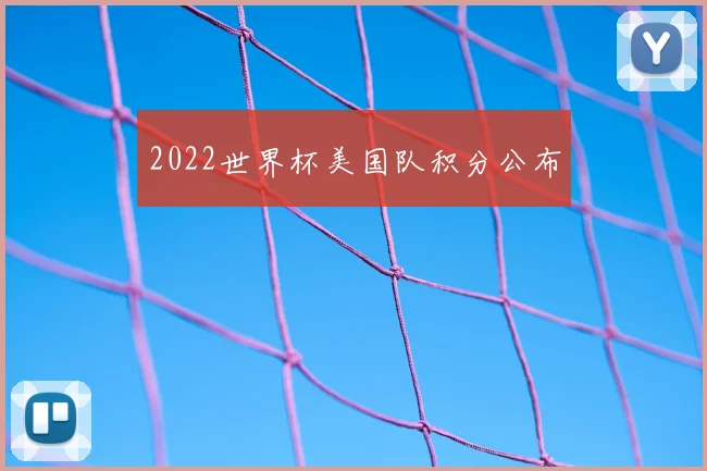2022世界杯美国队积分公布